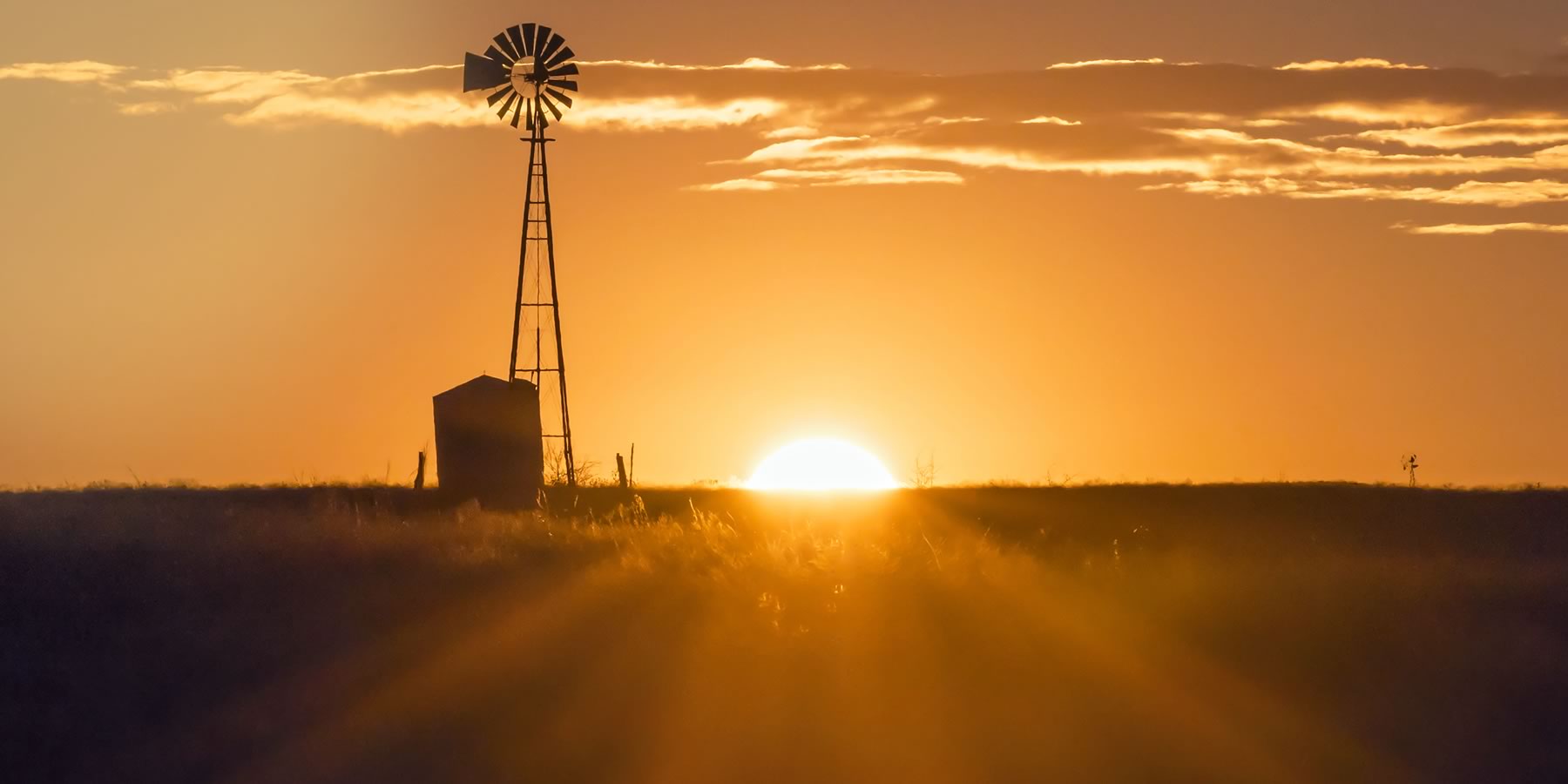South Texas sunset over Floresville